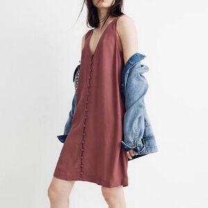 Madewell Heather Button-Front Dress